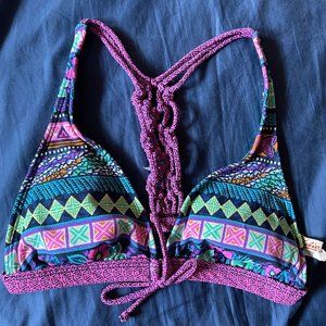 Hobie Geometric Bikini Top, Racerback, Sz Small